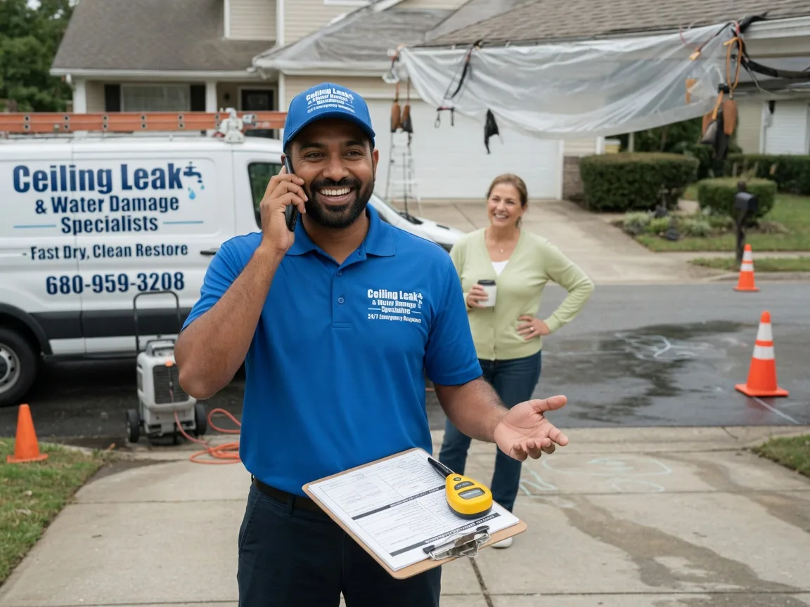 Ceiling Leak Cleanup Mathews, VA FAQs